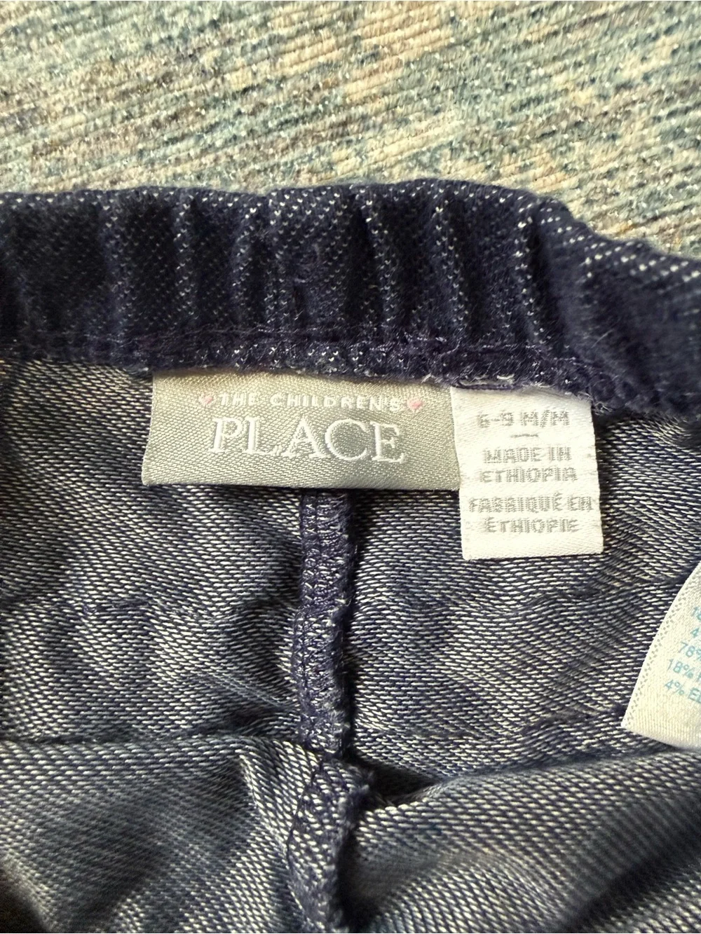 The Children's Place Navy Ruffle Baby/Toddler Shorts